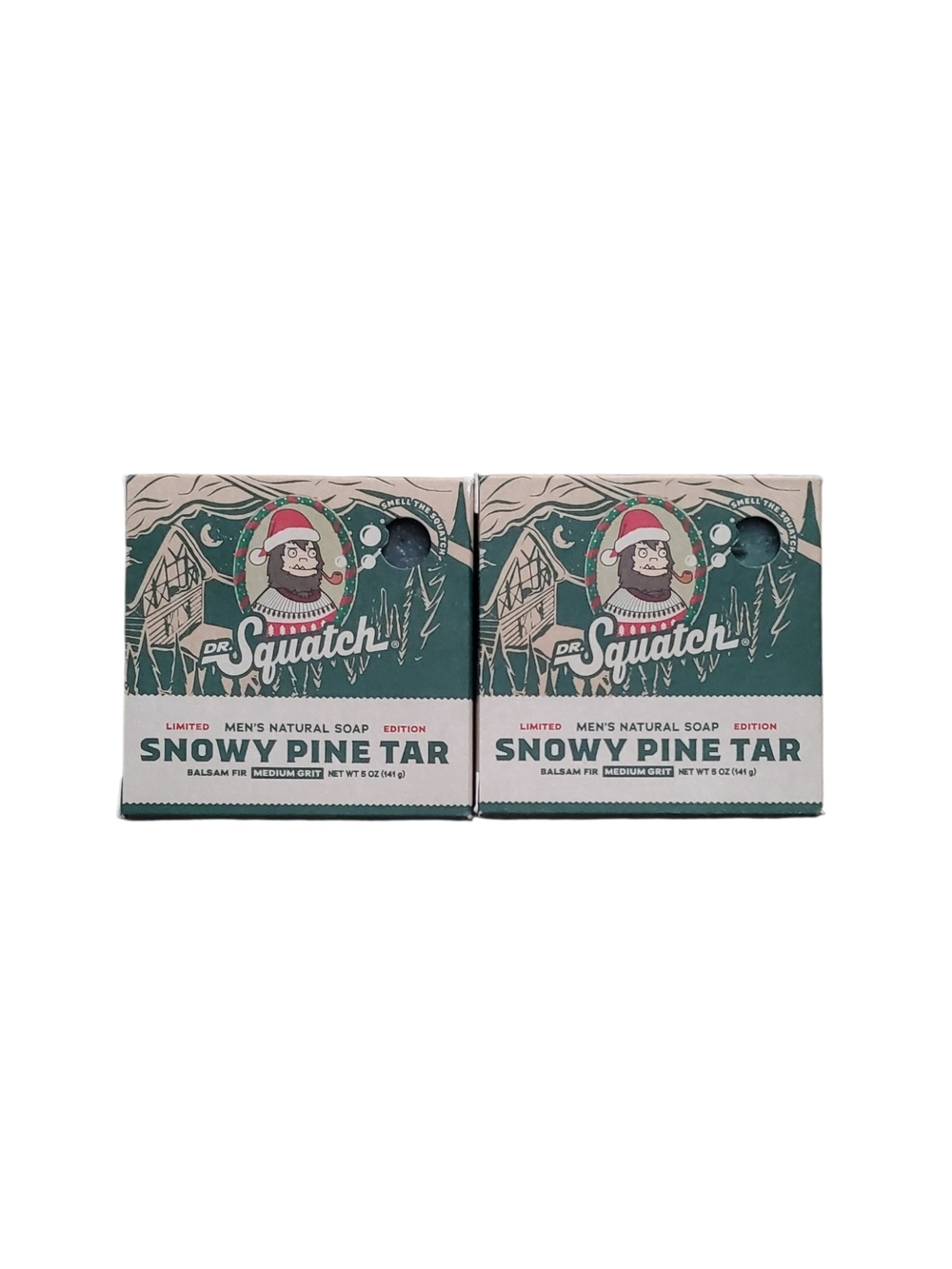 (2) Dr. Squatch Snowy Pine Tar Men’s Soap